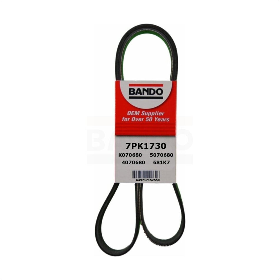 Accessory Drive Belt BAN-7PK1730 For Acura RSX Base with 2.0L by Bando