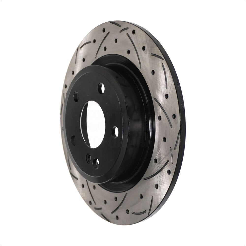 thumbnail image 2 of Transit Auto Front Disc Brake Coated Caliper Drilled Slotted Rotors And Semi-Metallic Pads Kit Car Hyundai Genesis Coupe Single Piston Calipers Kcd 10007 2 of 13