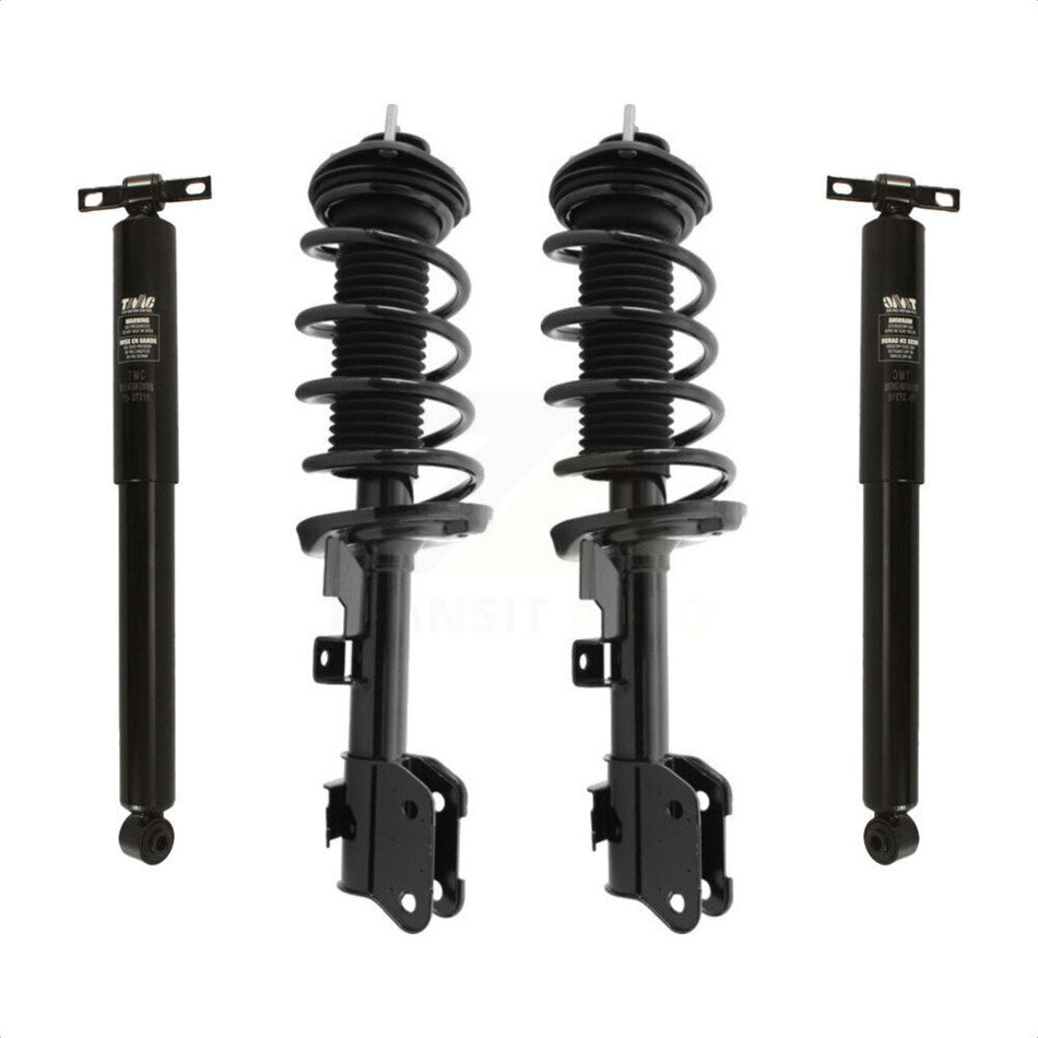 Front Rear Complete Suspension Shocks Strut And Coil Spring Mount Assemblies Kit For 2011-2017 Honda Odyssey - Left Right Side (Driver Passenger) K78M-100137 by Transit Auto