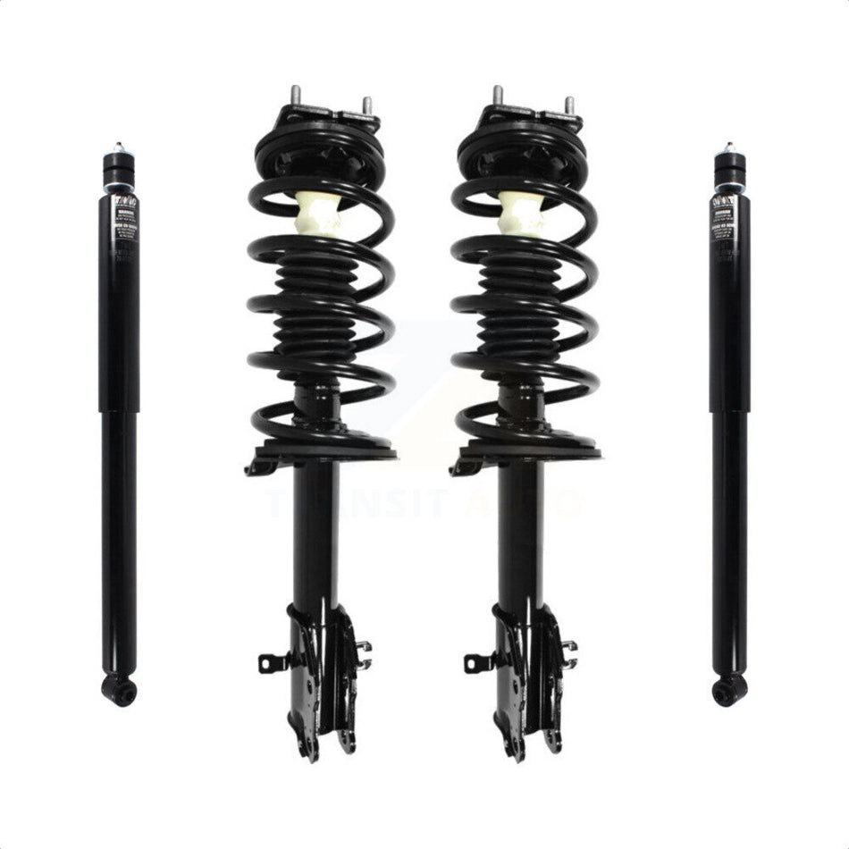 Front Rear Complete Suspension Shocks Strut And Coil Spring Mount Assemblies Kit For 2007-2015 Mazda CX-9 - Left Right Side (Driver Passenger) K78M-100194 by Transit Auto