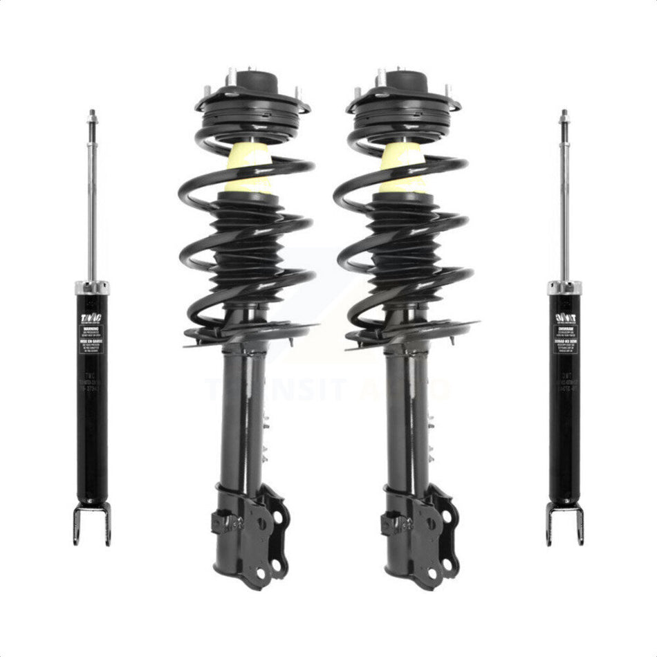 Front Rear Complete Suspension Shocks Strut And Coil Spring Mount Assemblies Kit For Hyundai Tucson Kia Sportage - Left Right Side (Driver Passenger) K78M-100196 by Transit Auto