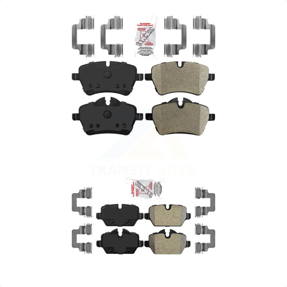 AmeriBRAKES Front Rear Semi-Metallic Disc Brake Pads Kit For Mini Cooper Countryman Paceman KNF-101377
