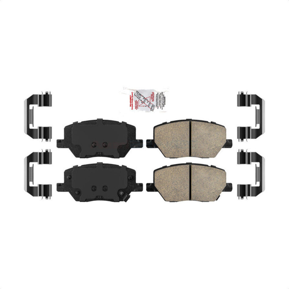 Front Ceramic Disc Brake Pads NWF-PRC1811 For Jeep Renegade Compass Fiat 500X by AmeriBRAKES