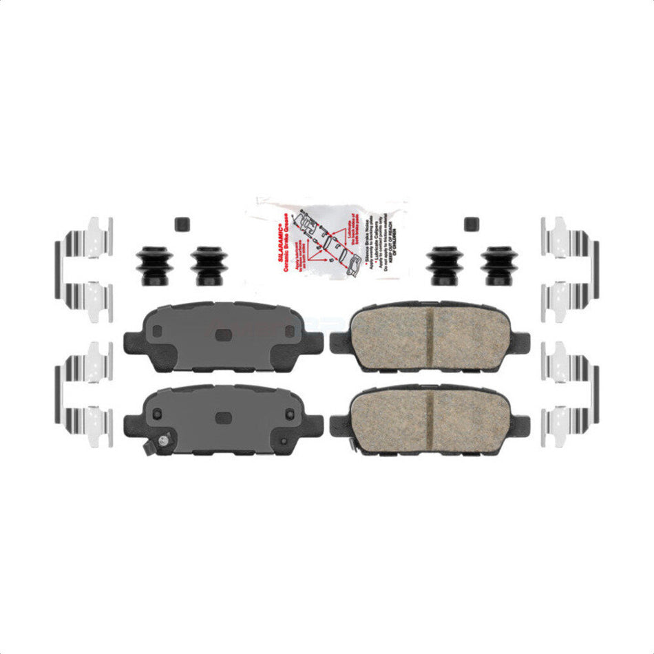 Rear Ceramic Disc Brake Pads NWF-PTC1288 For Nissan Altima Sentra INFINITI G37 G35 FX35 EX35 Q60 M35 M45 by AmeriBRAKES