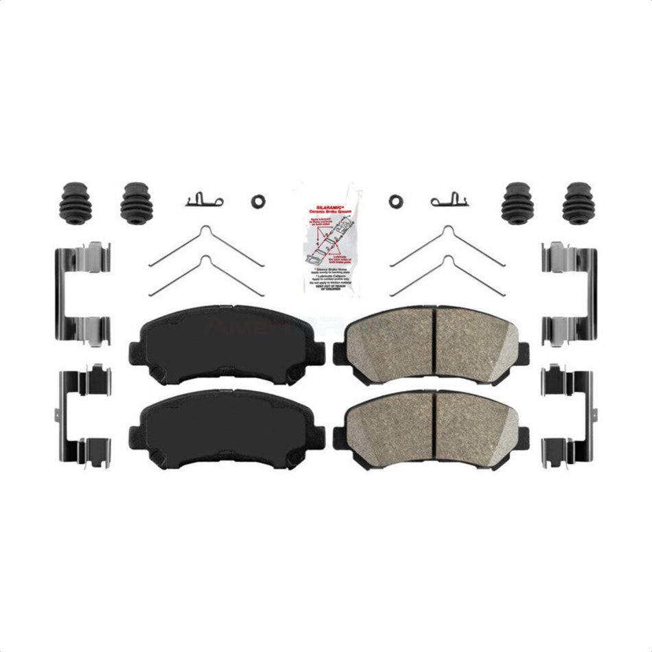 Front Ceramic Disc Brake Pads NWF-PTC1374A For Nissan Rogue Maxima Sentra Select Juke Suzuki Kizashi by AmeriBRAKES