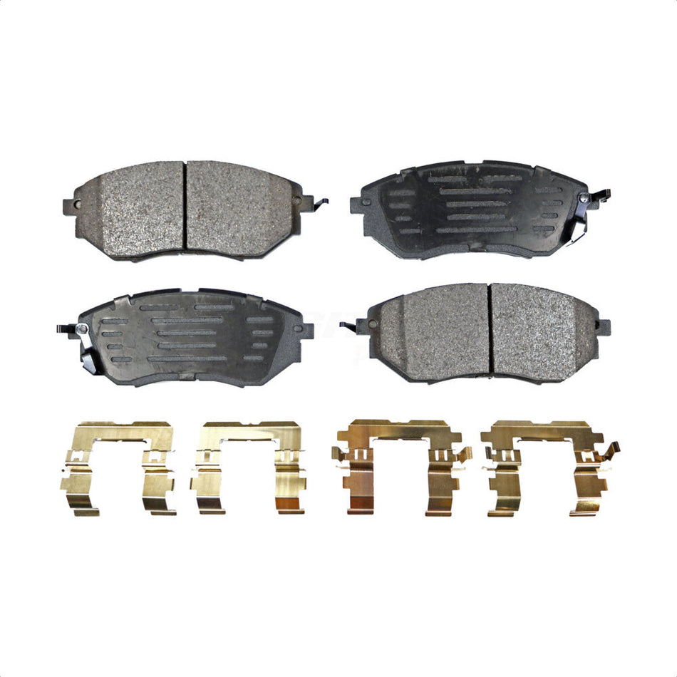 Front Semi-Metallic Disc Brake Pads PPF-D1078 For Subaru Outback Forester Legacy WRX Tribeca B9 by Positive Plus