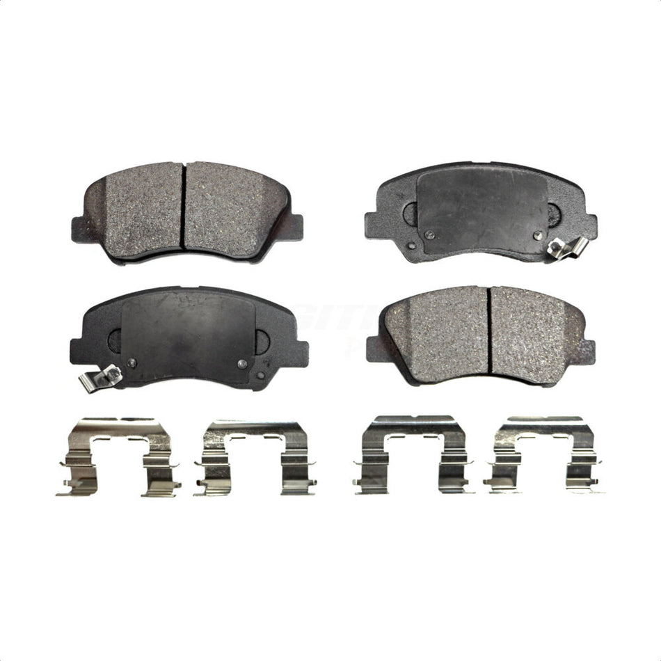 Front Semi-Metallic Disc Brake Pads PPF-D1543 For Hyundai Elantra Kia Accent Forte Rio Veloster GT Forte5 Coupe Koup by Positive Plus