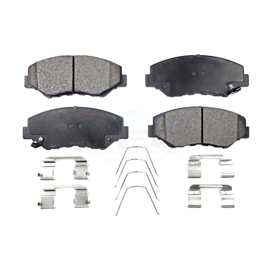 Front Ceramic Disc Brake Pads TEC-914 For Honda Accord Civic CR-V Pilot Element Fit Acura ILX CR-Z by TEC