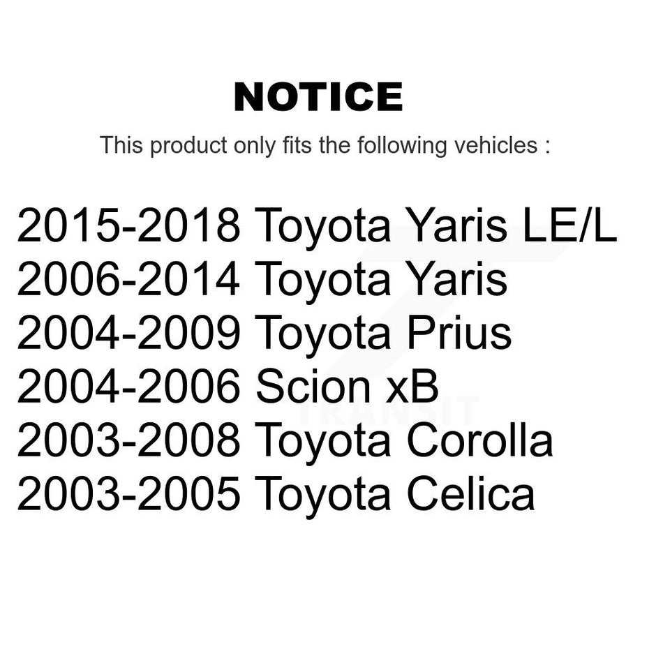 Rear Right Drum Brake Wheel Cylinder 14-WC370139 For Toyota Corolla Prius Yaris Scion xB Celica