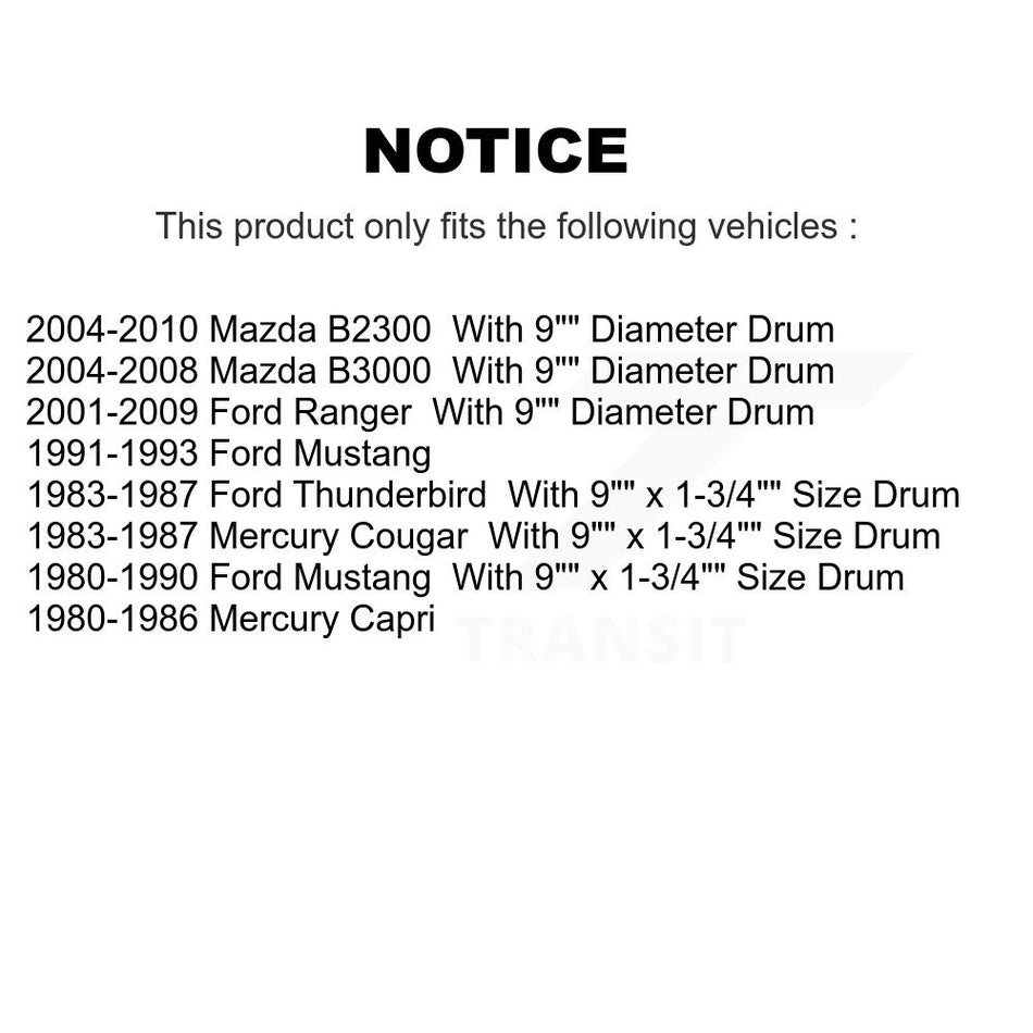 Rear Drum Brake Wheel Cylinder 14-WC37400 For Ford Ranger Mustang Mazda Thunderbird Mercury B2300 Cougar B3000 Capri