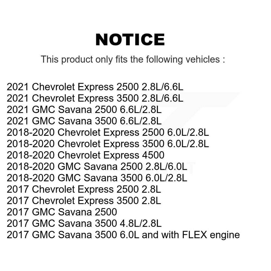 Air Filter 57-WA10655 For Chevrolet Express 2500 3500 GMC Savana 4500