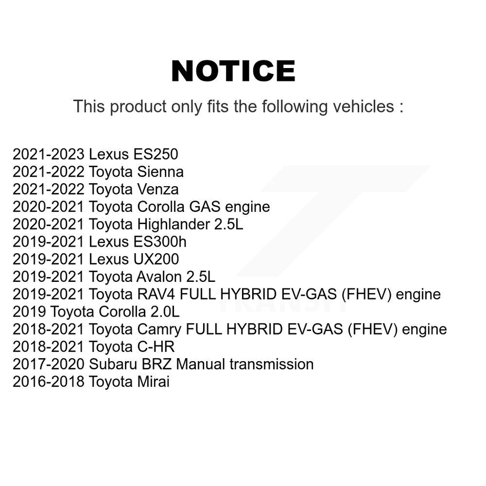 Air Filter 57-WA10807 For Toyota Camry RAV4 Corolla C-HR Avalon Lexus Subaru BRZ ES300h UX200 Mirai Highlander ES250 Venza Sienna