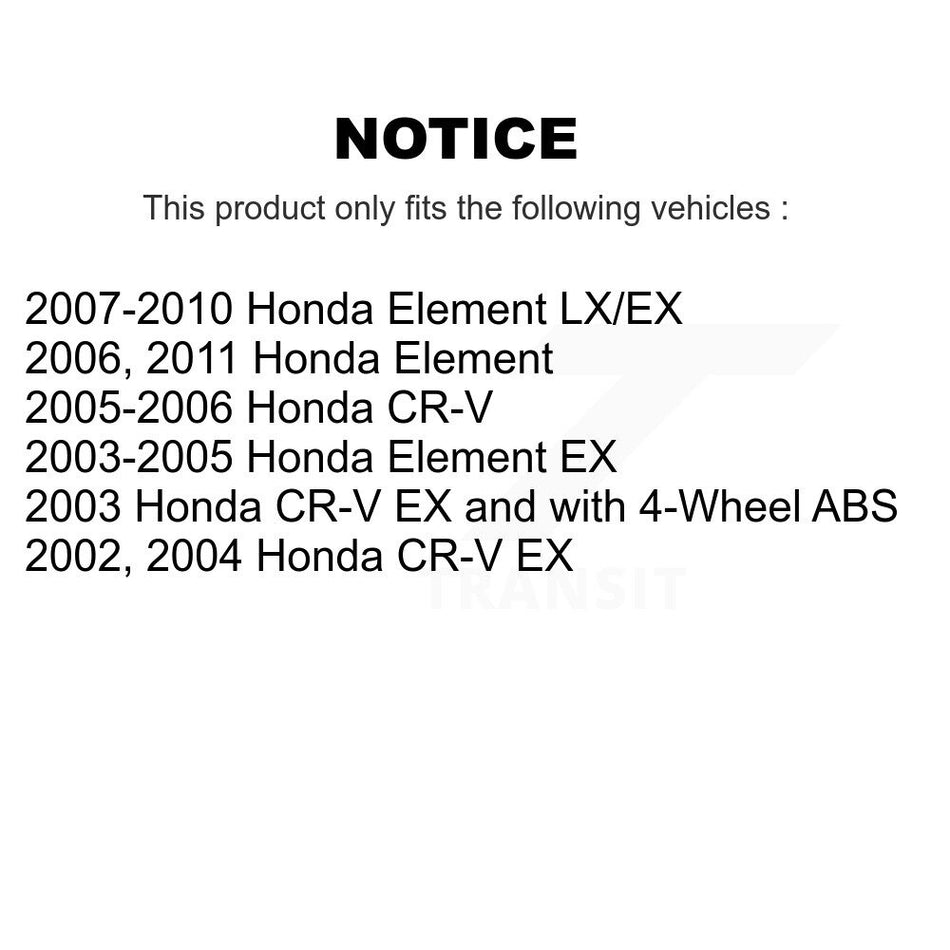 Front Wheel Bearing 70-510074 For Honda CR-V Element
