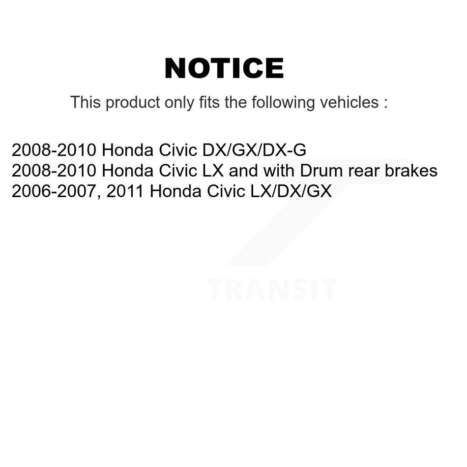 Rear Wheel Bearing Hub Assembly 70-512257 For Honda Civic