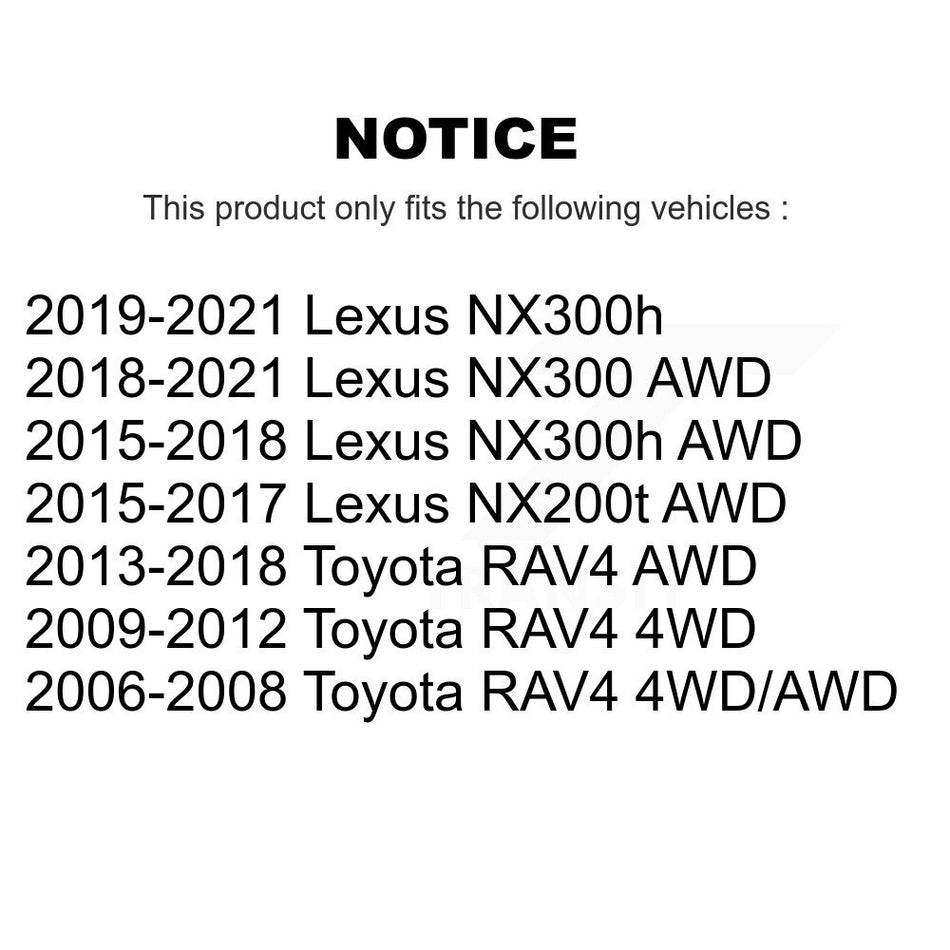 Rear Wheel Bearing Hub Assembly 70-512374 For Toyota RAV4 Lexus NX200t NX300 NX300h
