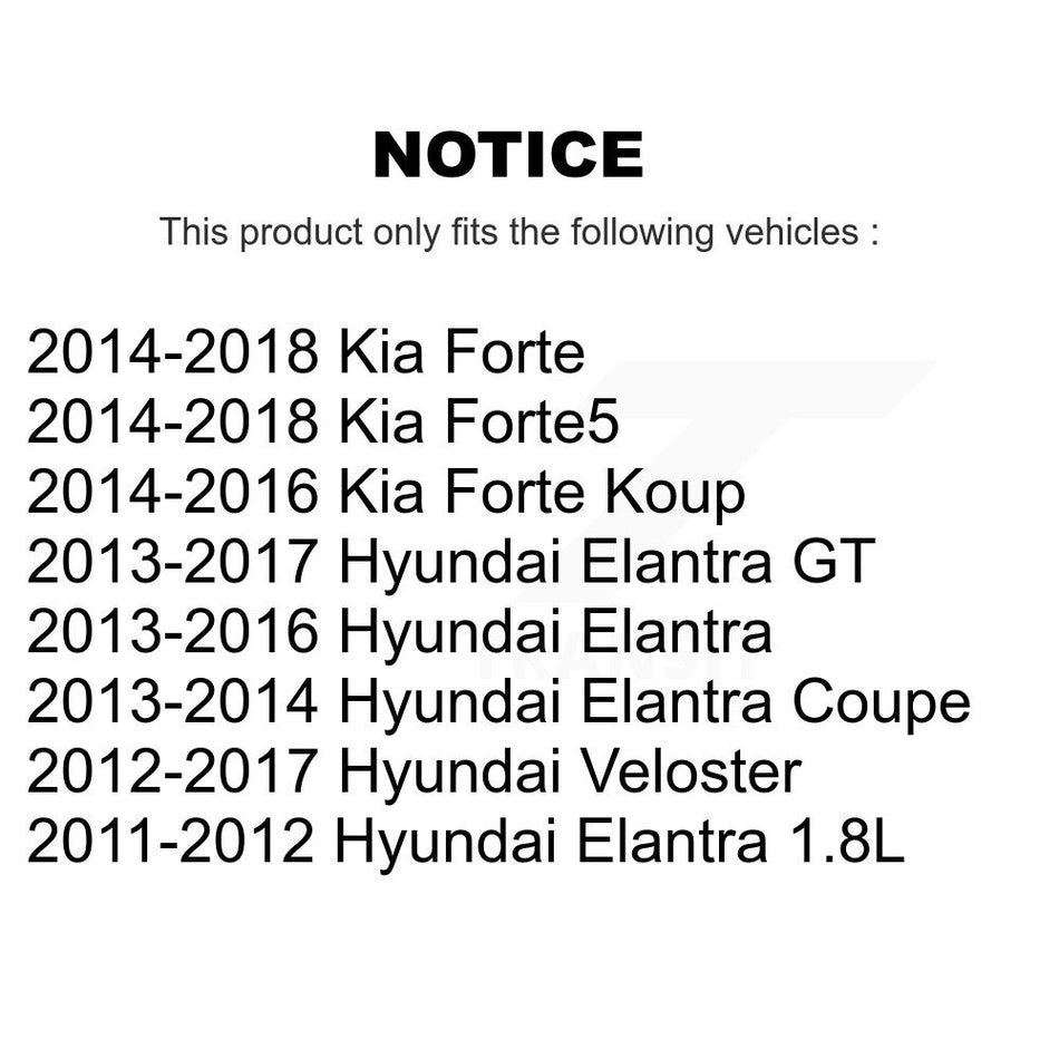 Rear Wheel Bearing Hub Assembly 70-512492 For Hyundai Elantra Kia Forte Veloster GT Forte5 Coupe Koup