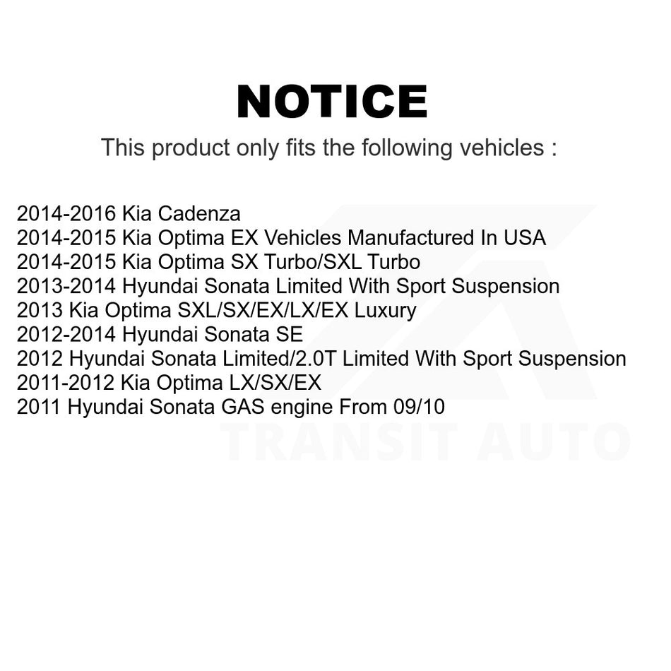 Front Left Lower Suspension Control Arm Ball Joint Assembly 72-CK622362 For Hyundai Sonata Kia Optima Cadenza