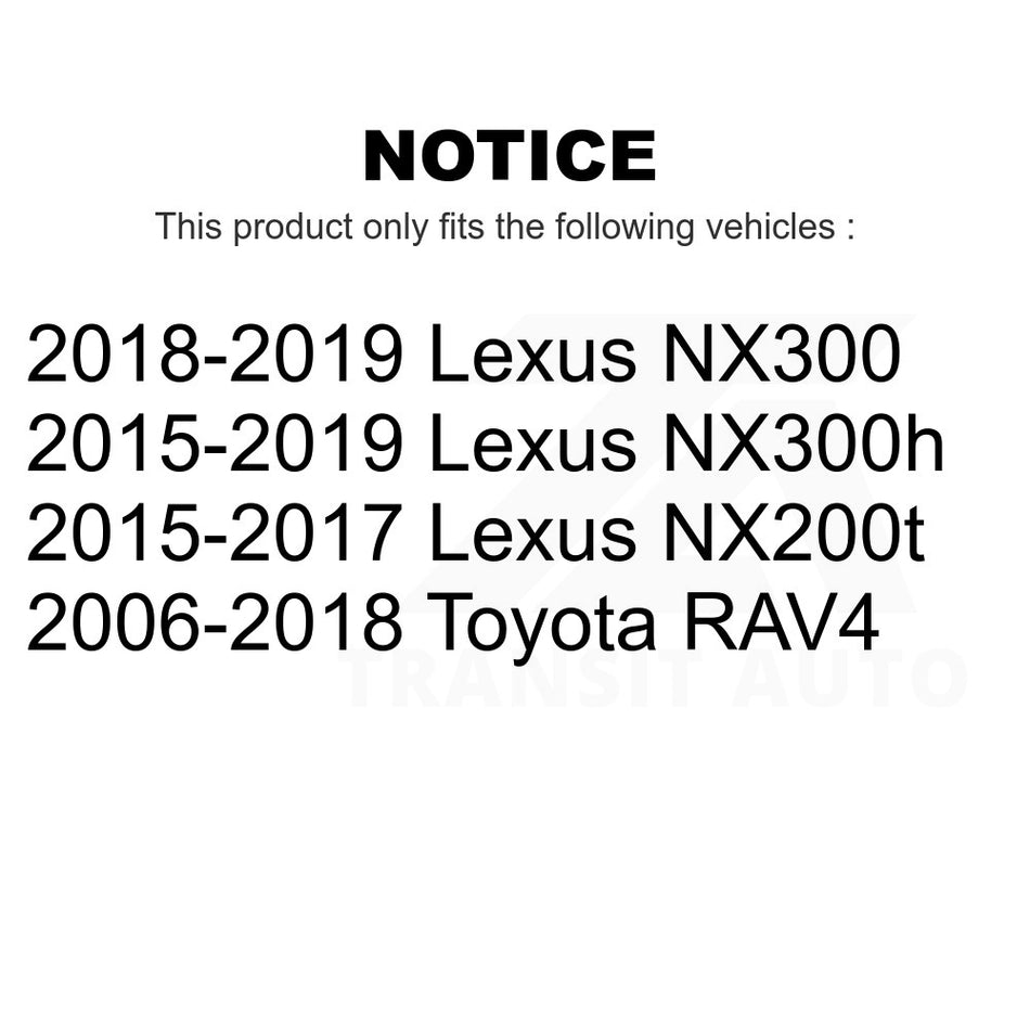 Rear Suspension Stabilizer Bar Link Kit 72-K750257 For Toyota RAV4 Lexus NX200t NX300 NX300h