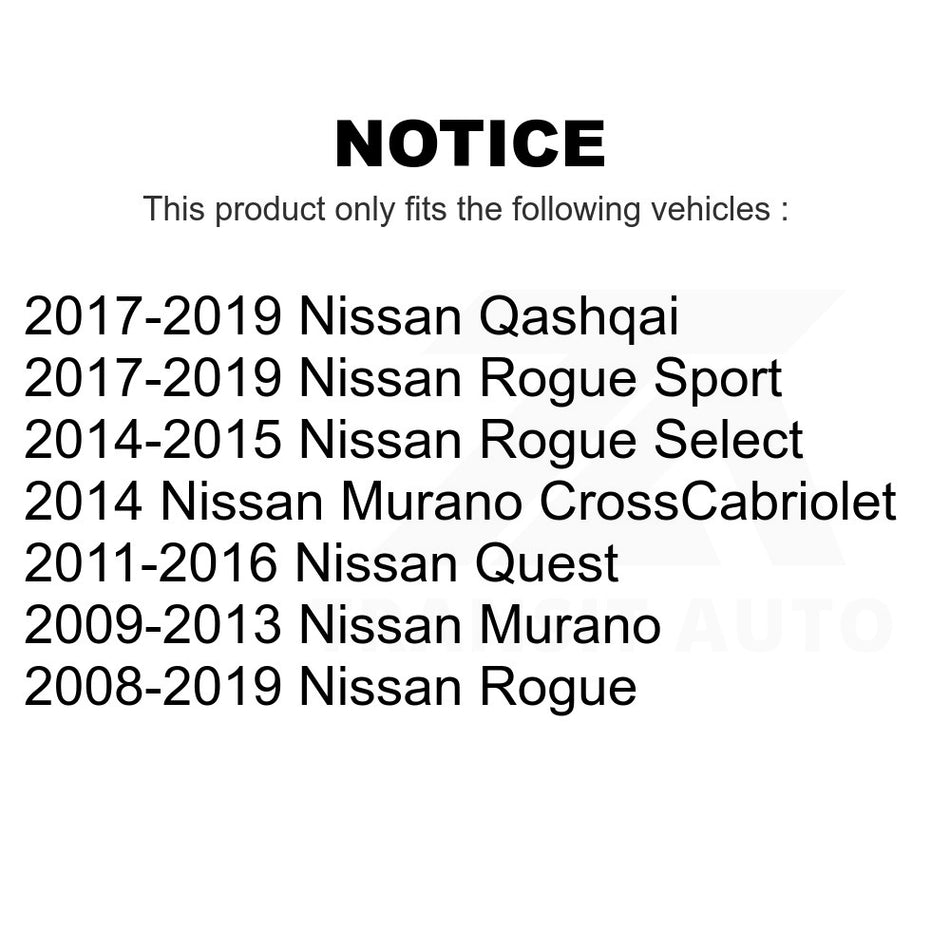 Front Left Suspension Stabilizer Bar Link Kit 72-K750268 For Nissan Rogue Murano Sport Select Quest Qashqai