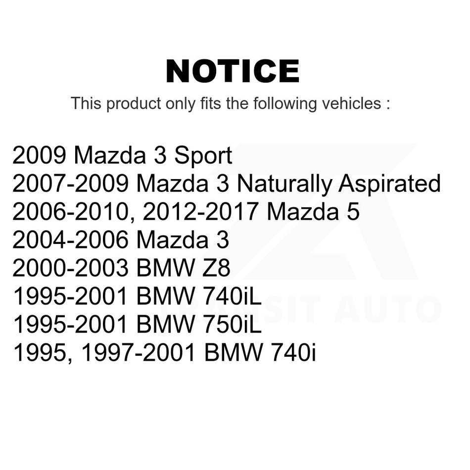 Front Suspension Stabilizer Bar Link Kit 72-K80235 For Mazda 3 5 BMW 740iL 740i 750iL Z8 Sport