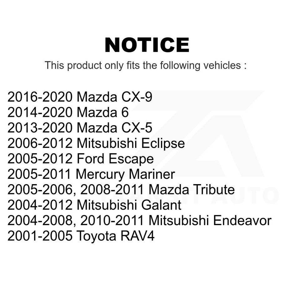 Front Suspension Stabilizer Bar Link Kit 72-K80296 For Mazda Ford Escape CX-5 Mitsubishi 6 Toyota RAV4 Mercury Mariner Galant CX-9 Tribute Eclipse Endeavor