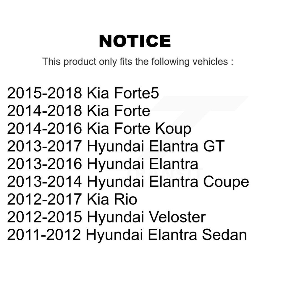 Rear Shock Absorber 78-5671 For Hyundai Elantra Kia Forte Rio Veloster GT Forte5 Coupe Koup