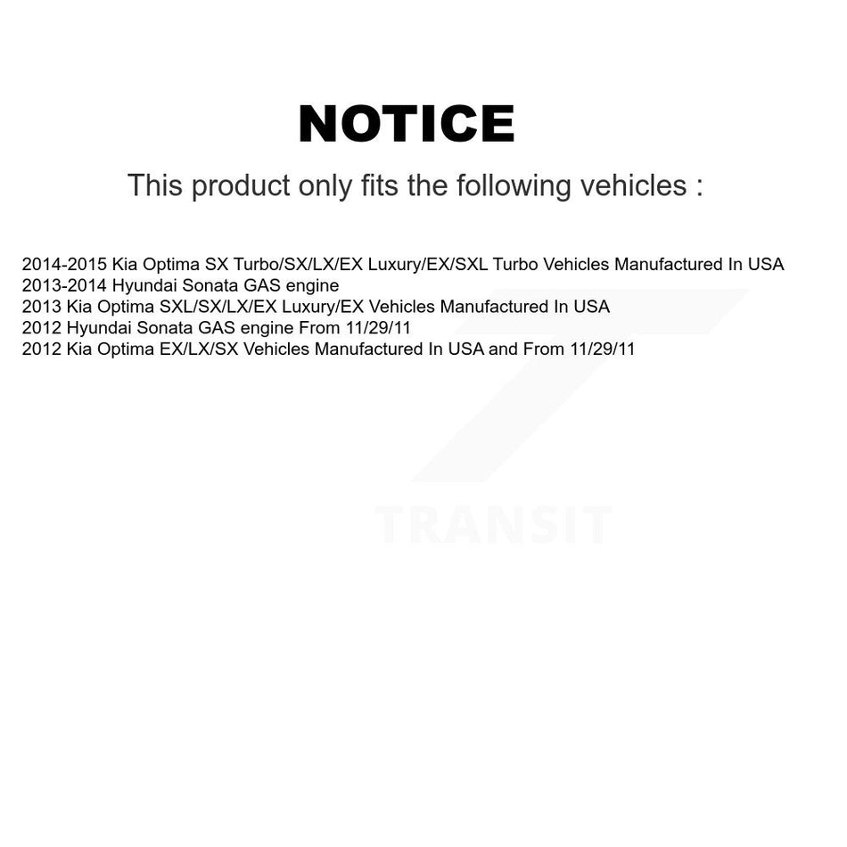 Front Left Suspension Strut 78-72587 For Kia Optima Hyundai Sonata