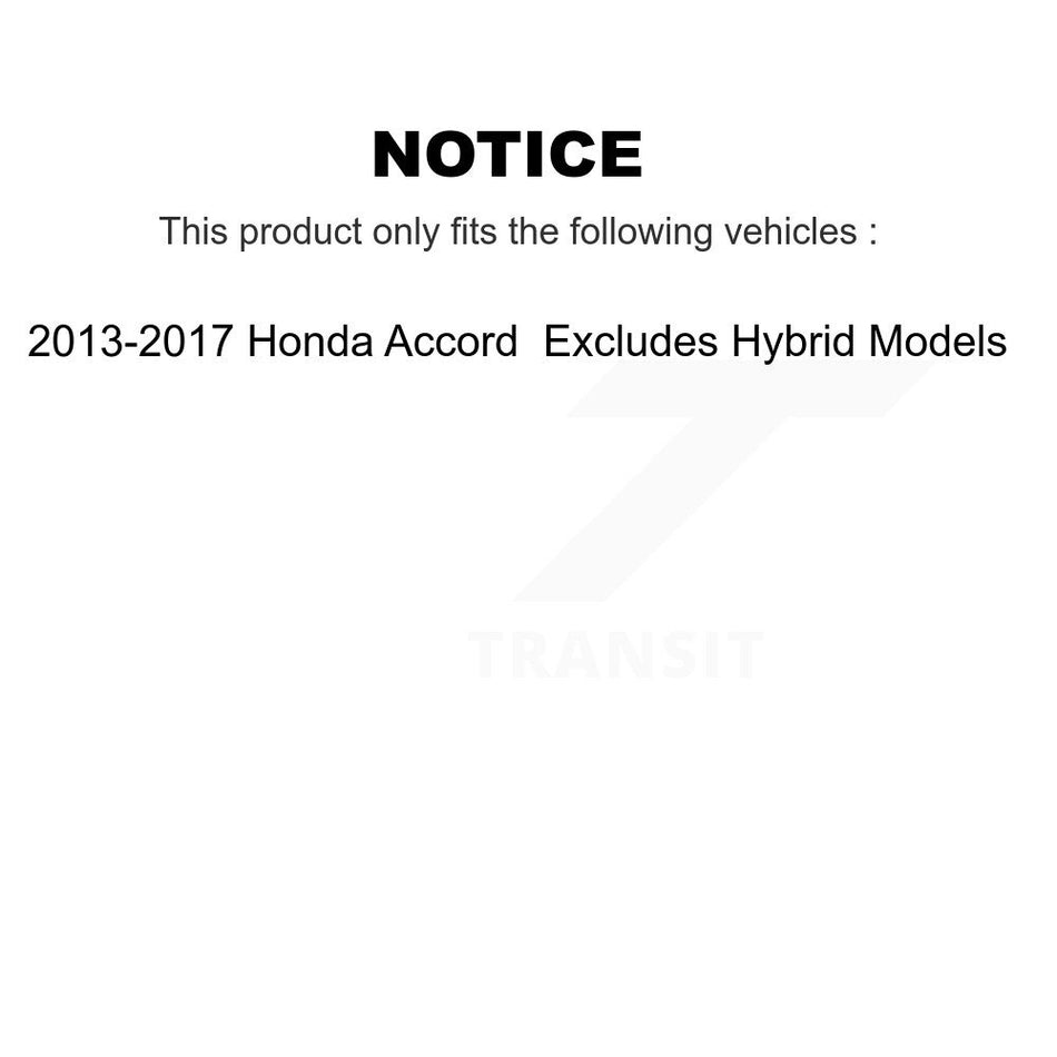 Rear Suspension Strut Coil Spring Assembly 78A-15960 For 2013-2017 Honda Accord Excludes Hybrid Models