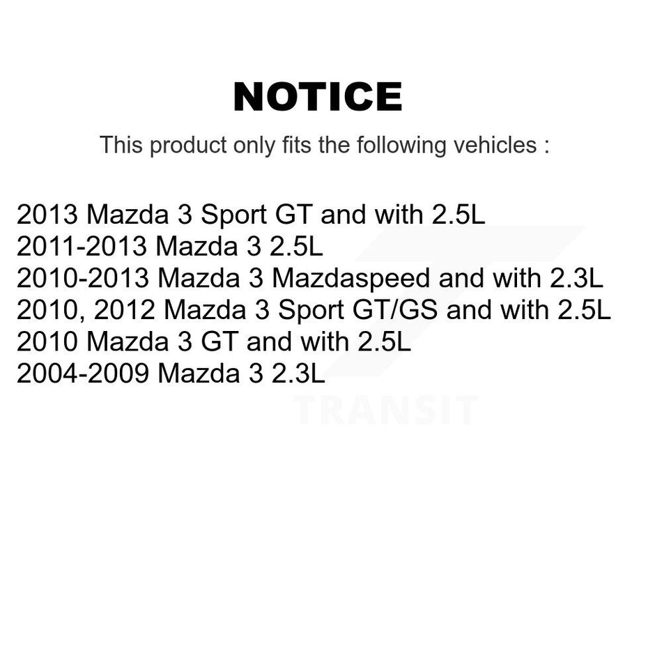 Rear Disc Brake Rotor 8-980287 For Mazda 3 Sport