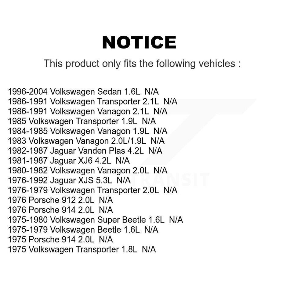 Electric Fuel Pump AGY-00210294 For Volkswagen Vanagon Jaguar Beetle XJS Transporter XJ6 Porsche Vanden Plas 914 Super 912 Sedan
