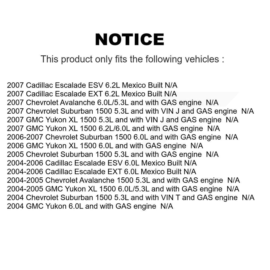 Fuel Pump Module Assembly AGY-00310255 For Chevrolet Suburban 1500 GMC Yukon XL Avalanche Cadillac Escalade ESV EXT