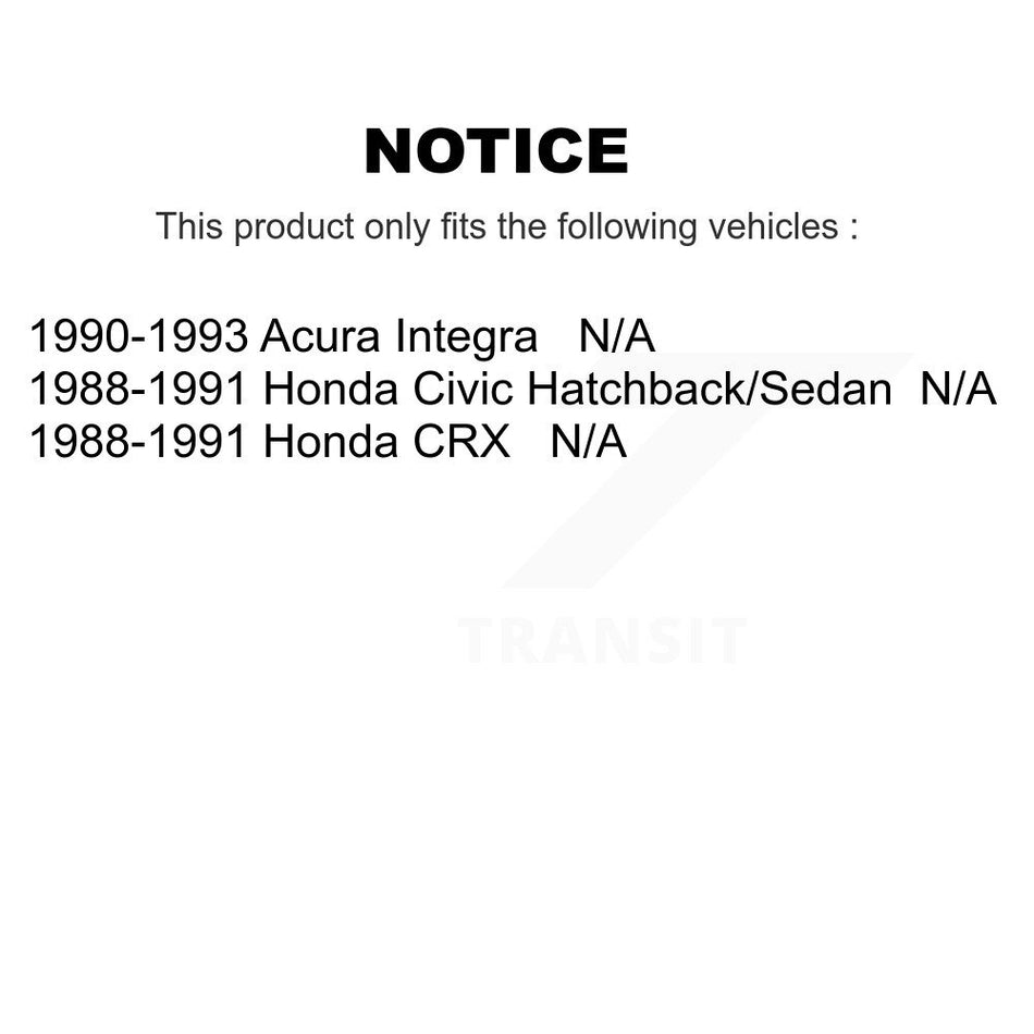 Fuel Tank Strap AGY-01110073 For Honda Civic Acura Integra CRX