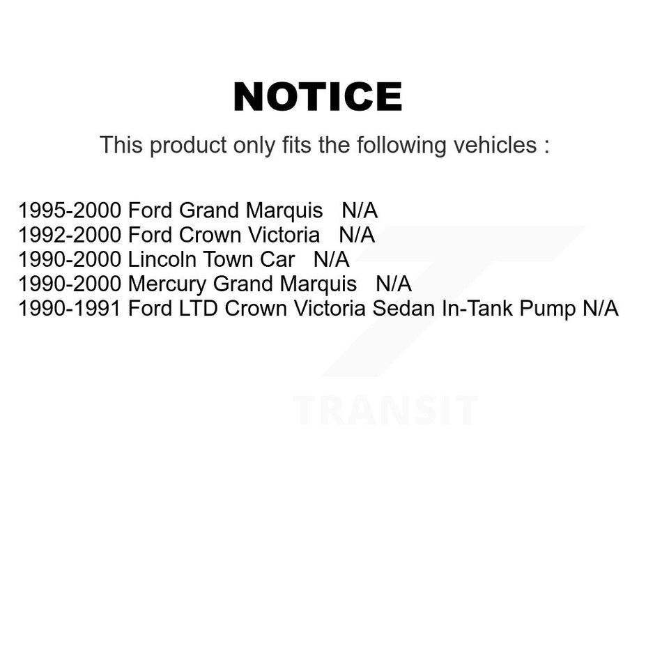 Fuel Tank Strap AGY-01110124 For Mercury Grand Marquis Lincoln Town Car Ford Crown Victoria LTD