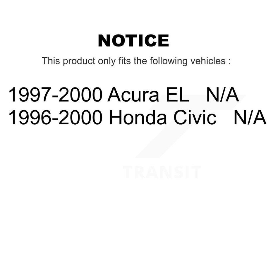 Fuel Tank Strap AGY-01110143 For Honda Civic Acura EL