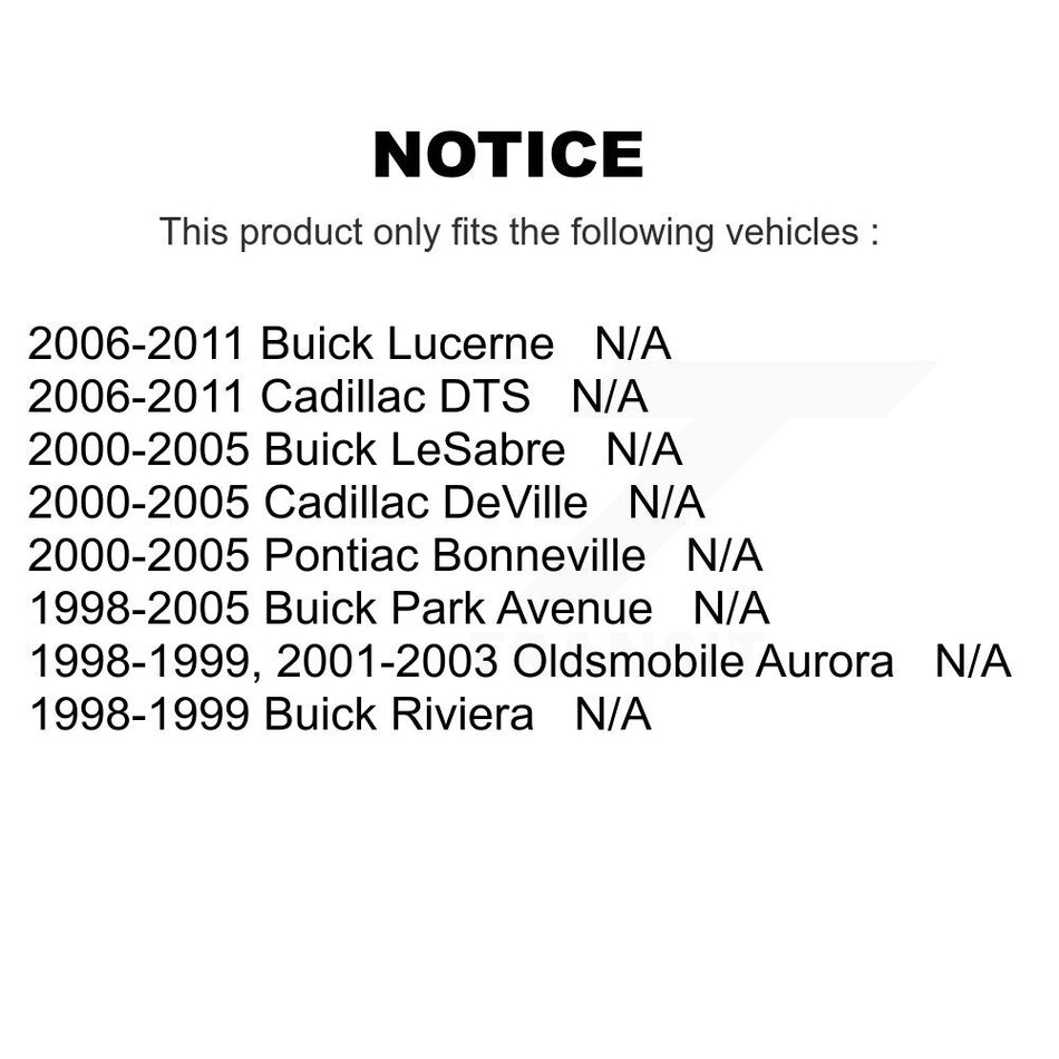 Fuel Tank Strap AGY-01110188 For Buick LeSabre Cadillac Lucerne DeVille DTS Park Avenue Pontiac Bonneville Oldsmobile Aurora Riviera