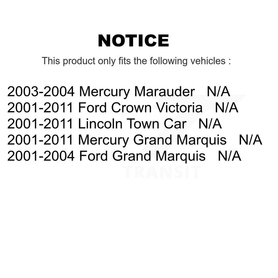 Fuel Tank Strap AGY-01110205 For Mercury Grand Marquis Ford Crown Victoria Lincoln Town Car Marauder