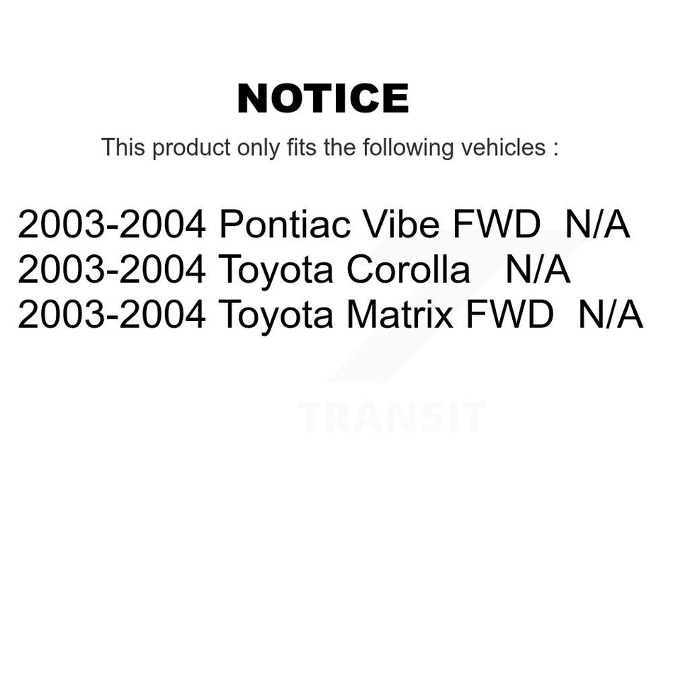 Fuel Tank Strap AGY-01110213 For 2003-2004 Toyota Corolla Matrix Pontiac Vibe