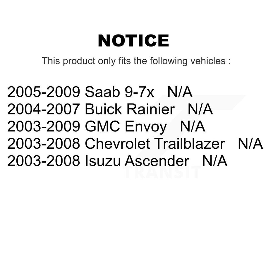 Fuel Tank Strap AGY-01110237 For Chevrolet Trailblazer GMC Envoy Buick Rainier Isuzu Ascender Saab 9-7x