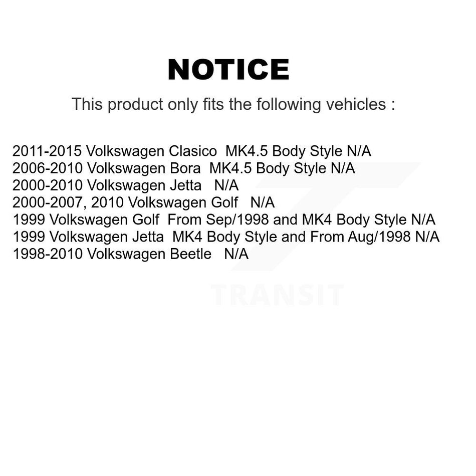 Fuel Tank Strap AGY-01110247 For Volkswagen Jetta Beetle Golf Bora Clasico