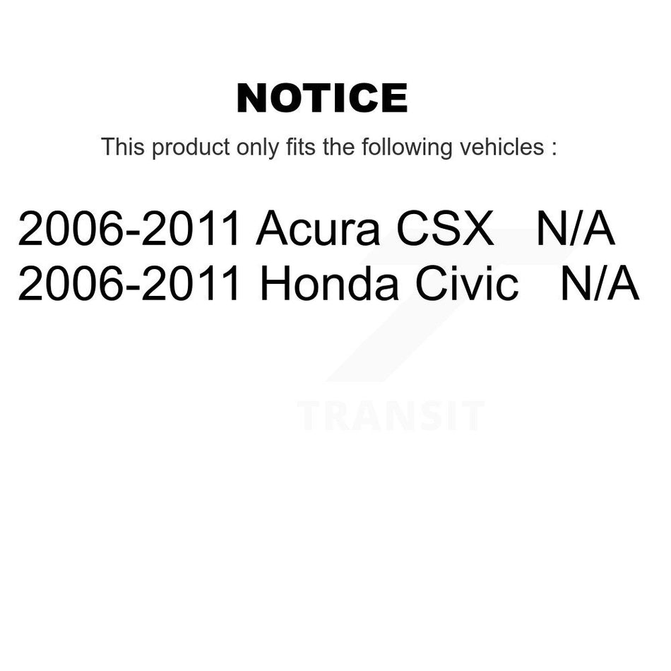 Fuel Tank Strap AGY-01110261 For 2006-2011 Honda Civic Acura CSX
