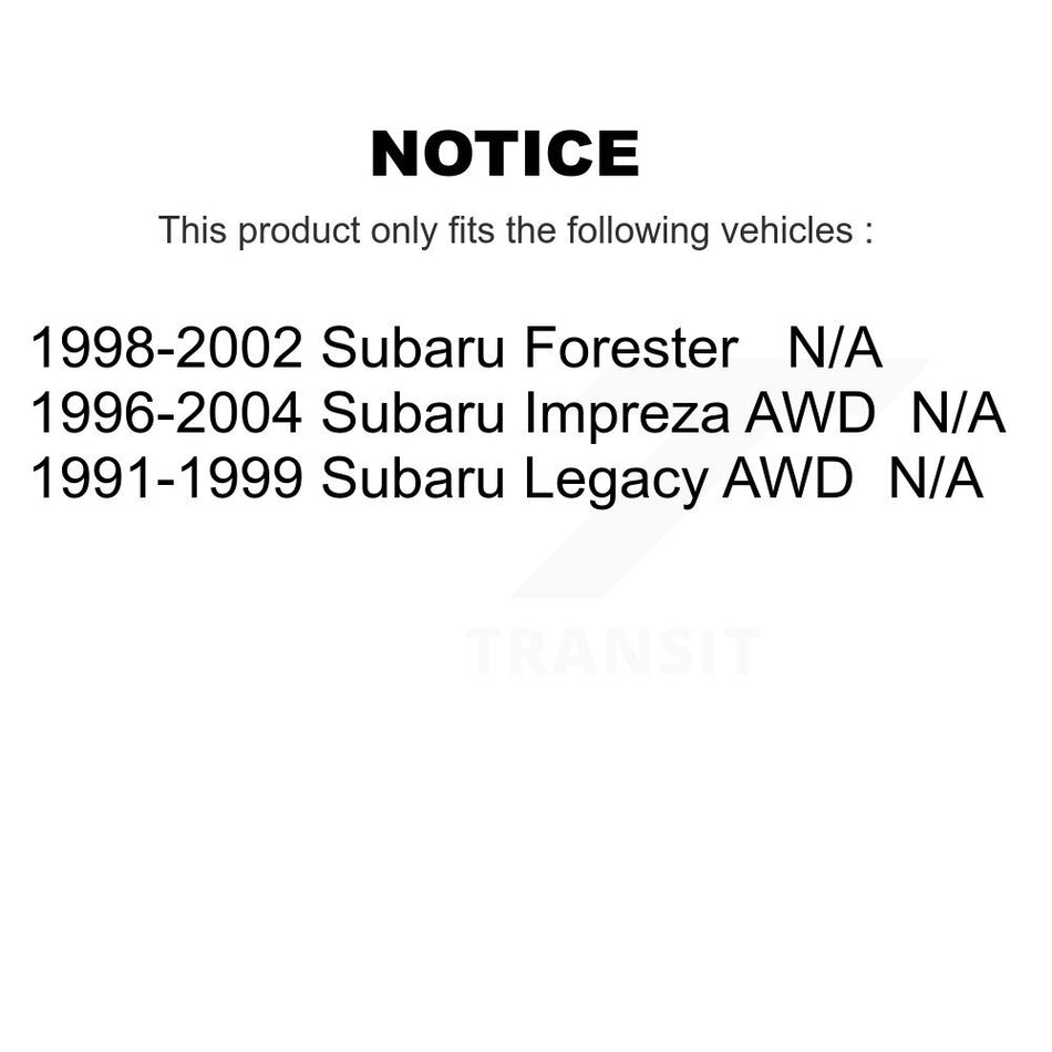 Fuel Tank Strap AGY-01110346 For Subaru Legacy Forester Impreza
