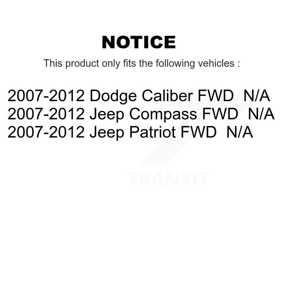 Fuel Tank Strap AGY-01110352 For 2007-2012 Jeep Dodge Caliber Patriot Compass FWD
