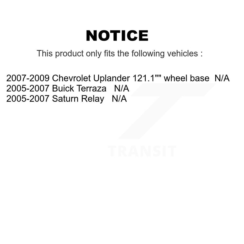 Fuel Tank Strap AGY-01110377 For Chevrolet Uplander Buick Terraza Saturn Relay
