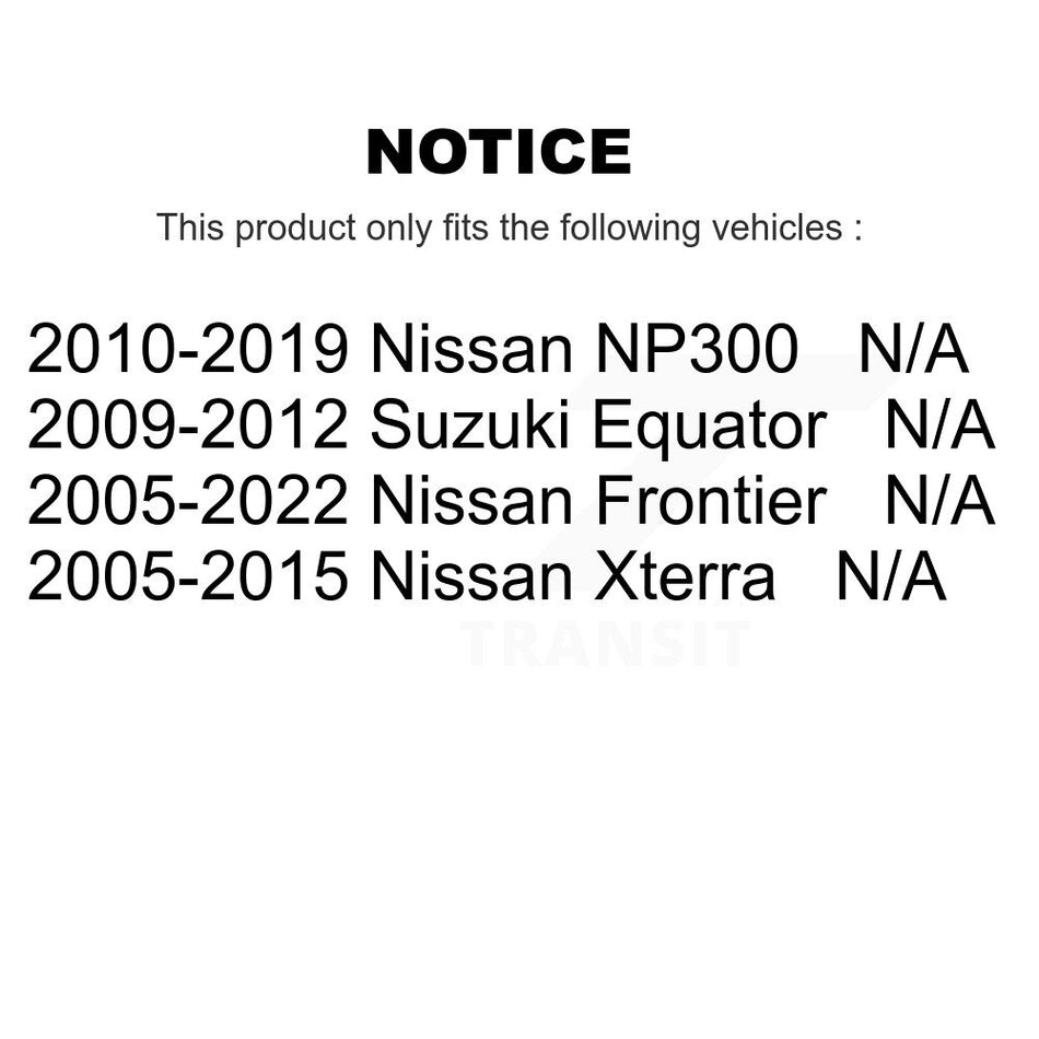 Fuel Tank Strap AGY-01110387 For Nissan Frontier Xterra Suzuki Equator NP300
