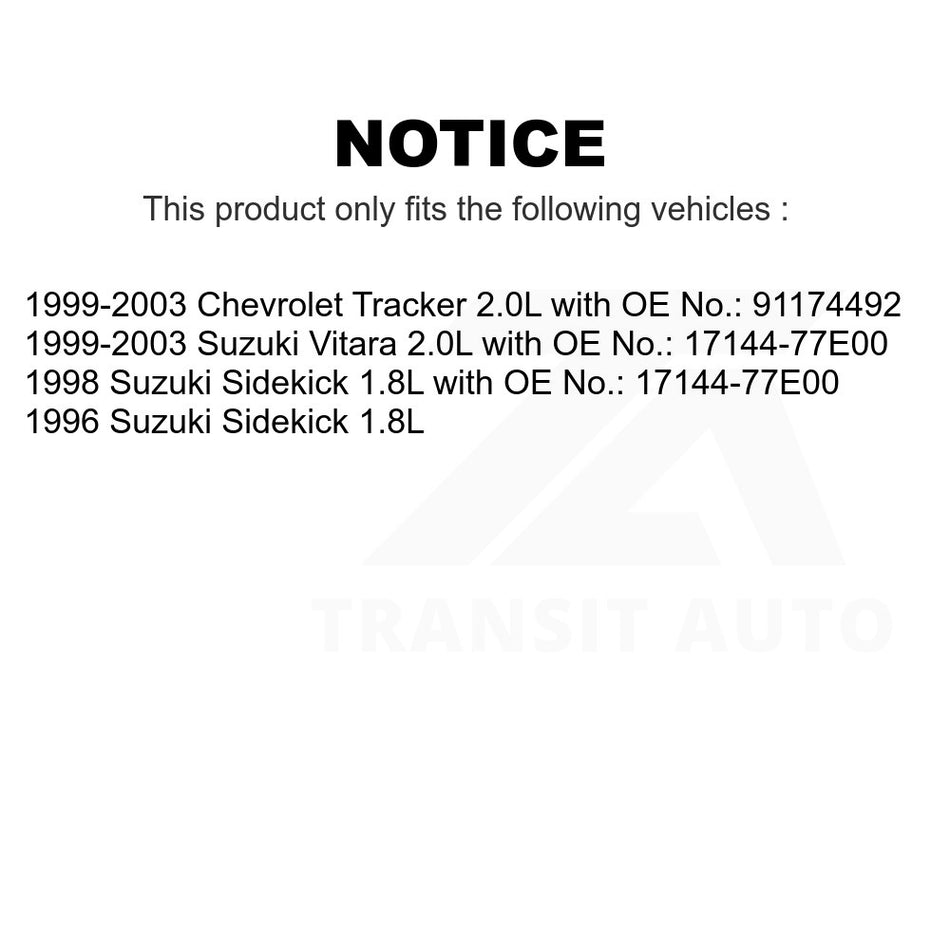 Accessory Drive Belt BAN-3PK495 For Chevrolet Tracker Suzuki Vitara Sidekick