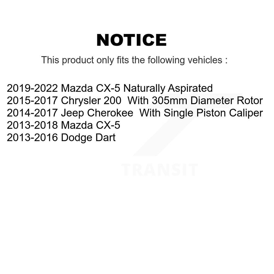 Front Ceramic Disc Brake Pads CMX-D1623 For Mazda CX-5 Jeep Cherokee Dodge Dart Chrysler 200