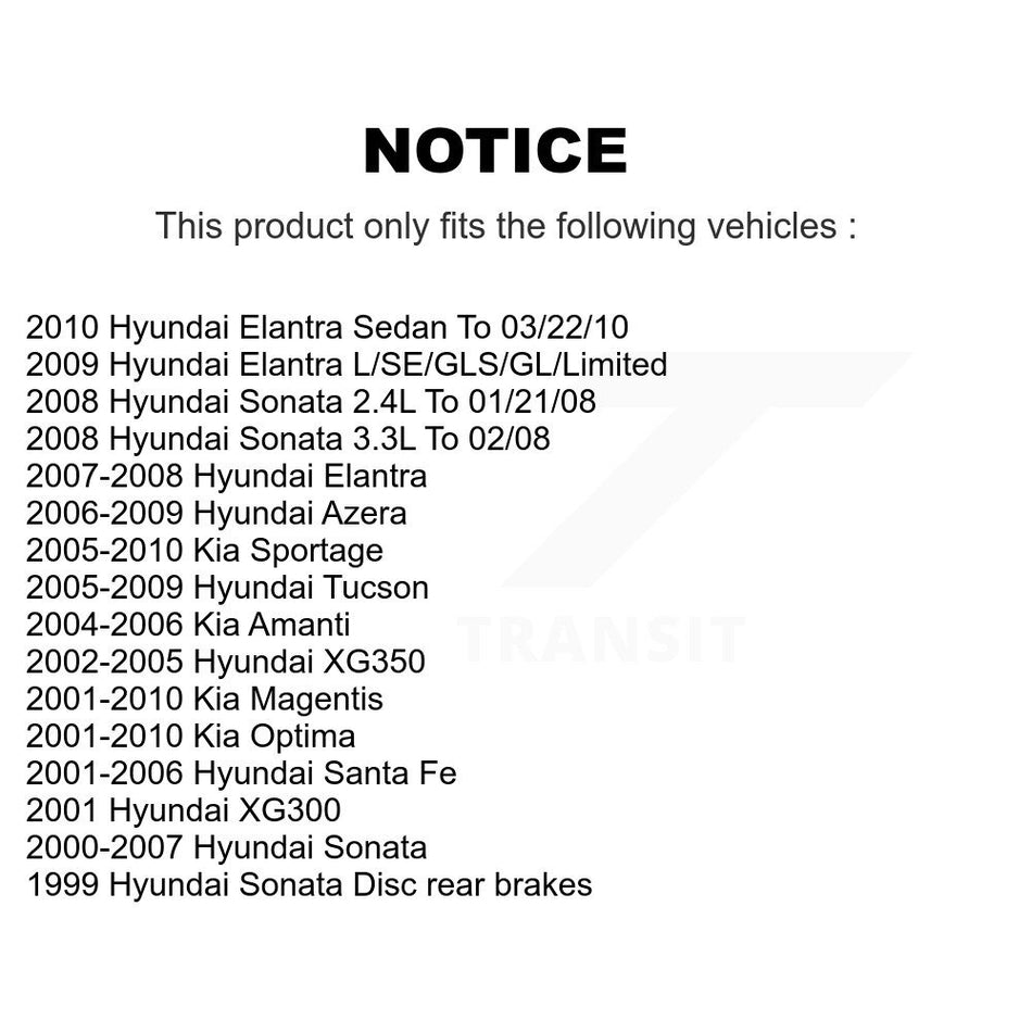 Rear Ceramic Disc Brake Pads CMX-D813 For Hyundai Sonata Kia Elantra Santa Fe Optima Sportage Tucson Azera XG350 Amanti XG300 Magentis