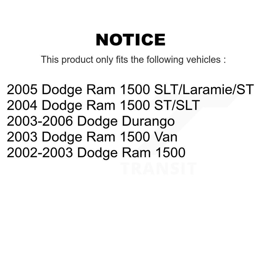 Front Ceramic Disc Brake Pads CMX-D966 For Dodge Ram 1500 Durango Van