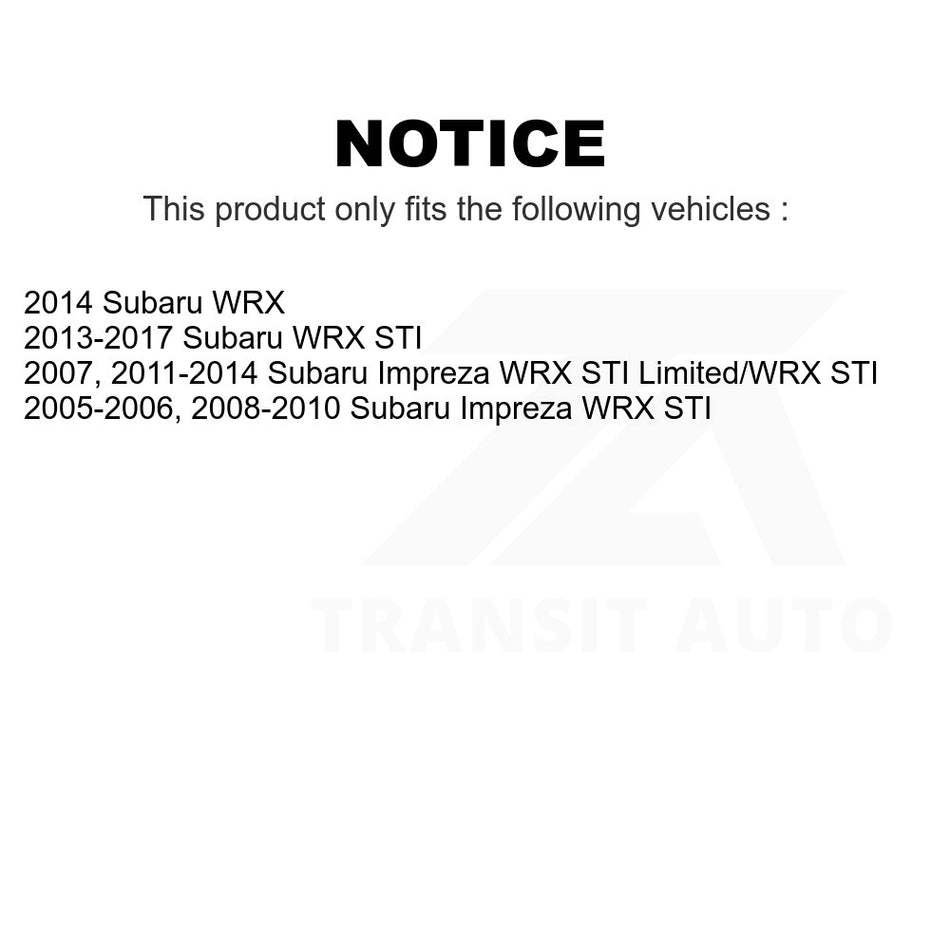 Front Disc Brake Rotor DS1-980356 For Subaru Impreza WRX STI