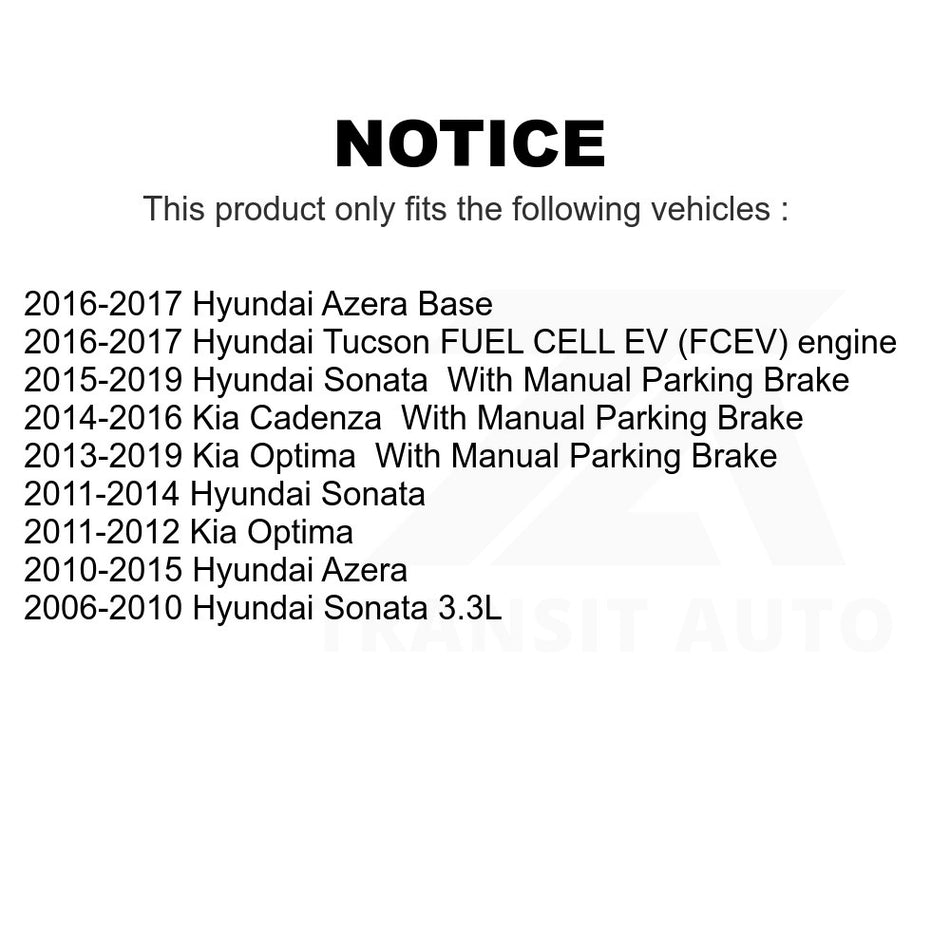 Rear Disc Brake Rotor DS1-980420 For Hyundai Sonata Kia Optima Tucson Azera Cadenza